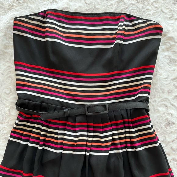 White House Black Market stripped strapless dress - Picture 4 of 5